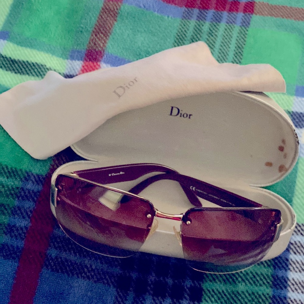 French luxurious two tone ladies sunglasses from Dior